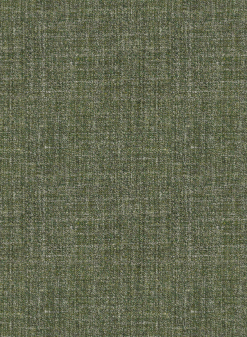 Noble Dew Green Wool Silk Linen Suit - Image 7