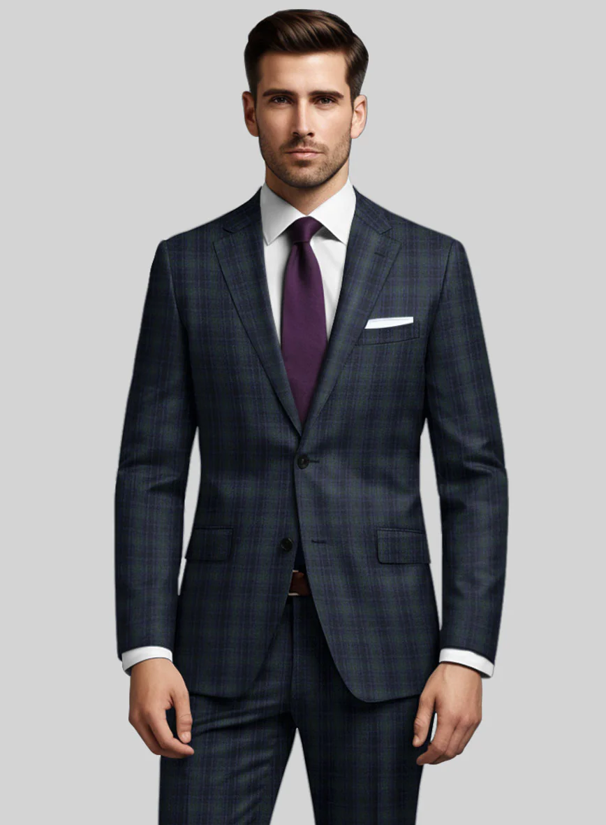 Noble Domenico Check Wool Silk Linen Jacket - Image 2