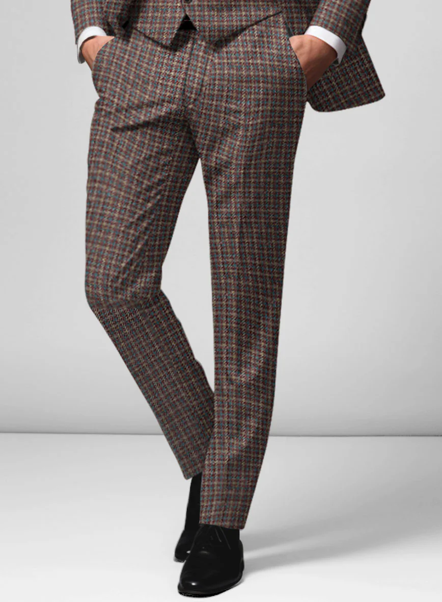 Noble Gabriela Check Wool Silk Linen Suit - Image 5