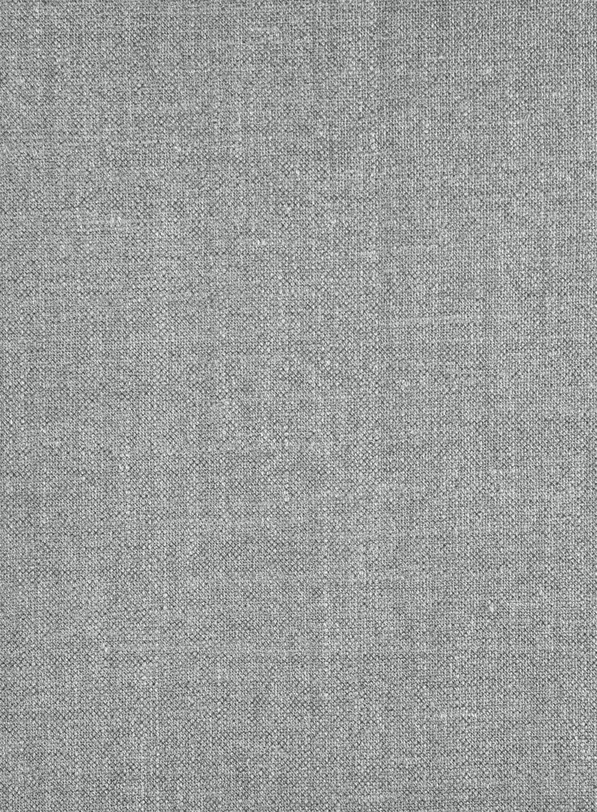 Noble Gray Wool Silk Linen Suit - Image 6