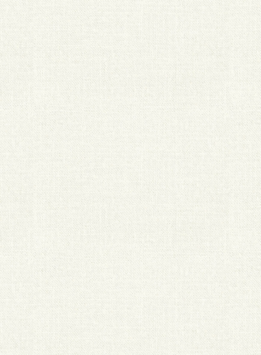 Noble Ivory Wool Silk Linen Jacket - Image 3