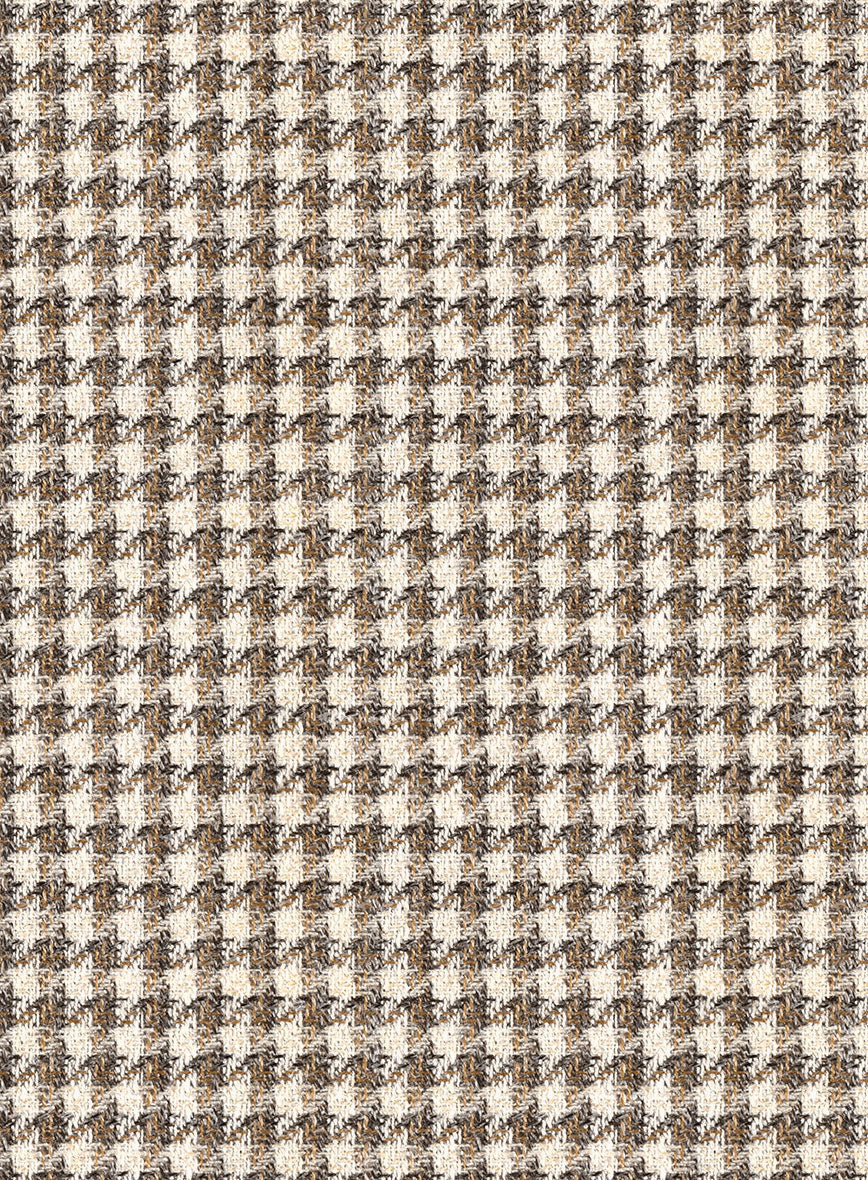 Noble Jaime Houndstooth Wool Silk Linen Suit - Image 7