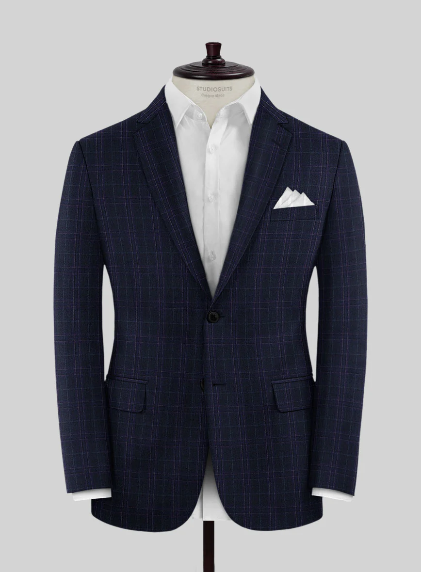 Noble Maddalena Blue Wool Suit - Image 4