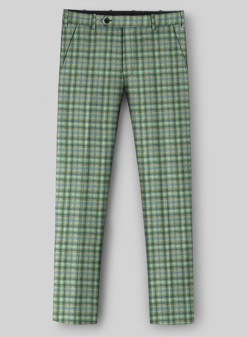 Noble Mariana Green Wool Silk Linen Suit - Image 6