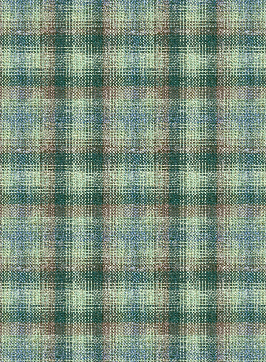 Noble Mariana Green Wool Silk Linen Suit - Image 7