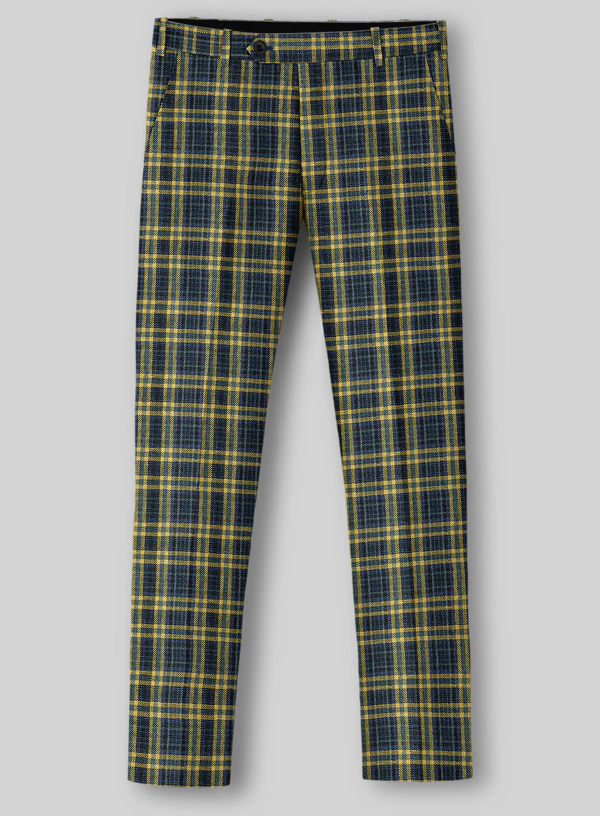 Noble Mario Check Wool Silk Linen Suit - Image 5