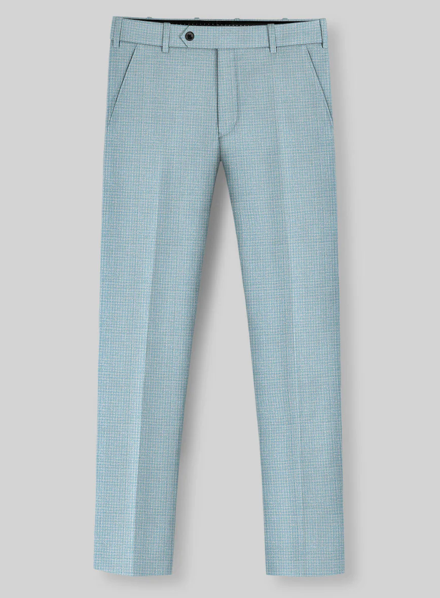 Noble Martina Blue Wool Silk Linen Suit - Image 6