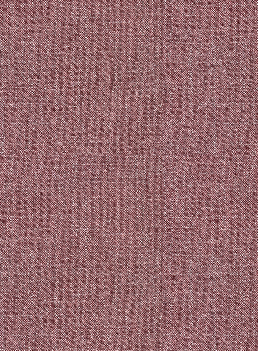 Noble Mauve Wool Silk Linen Pants - Image 3