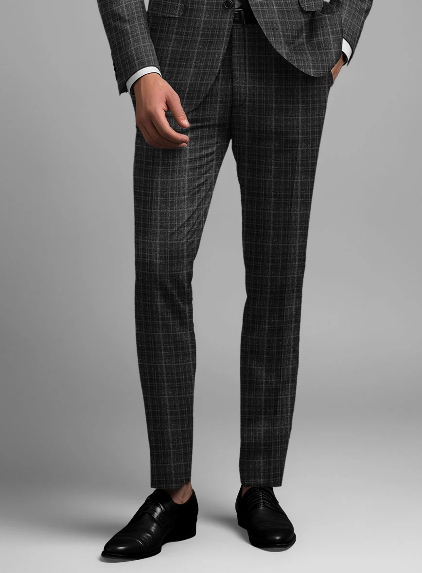 Noble Nicolas Black Wool Silk Linen Suit - Image 5