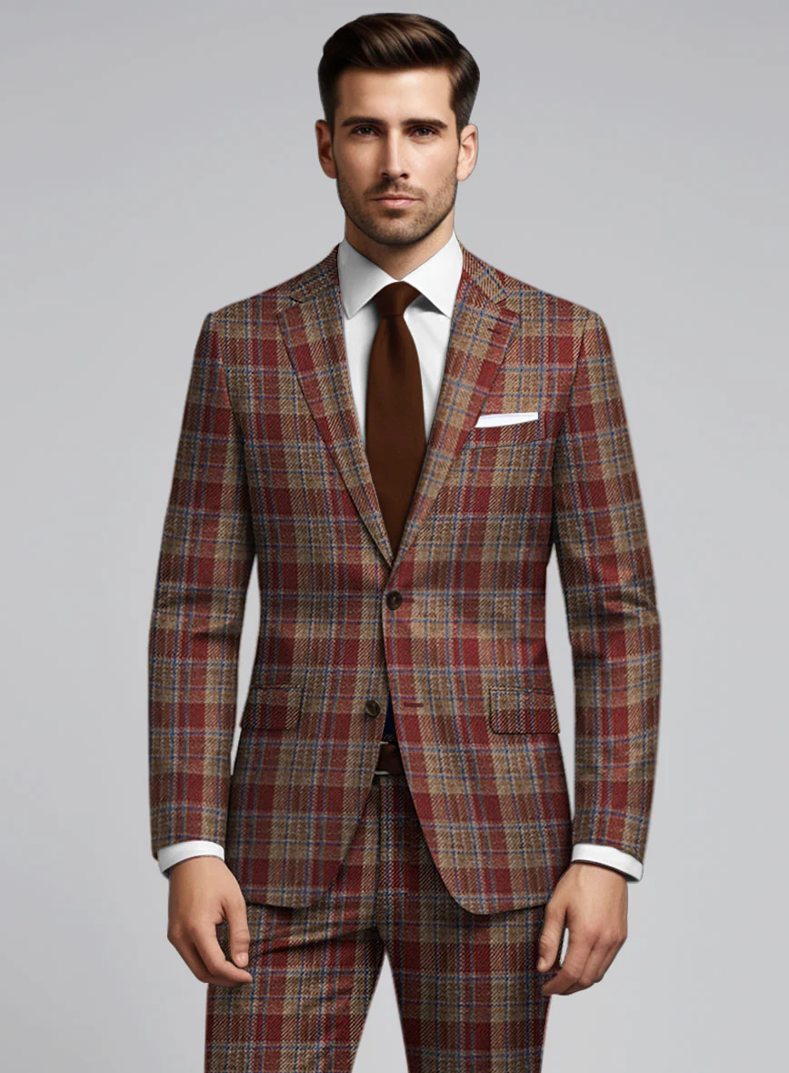 Noble Rafaela Check Wool Silk Linen Jacket - Image 2