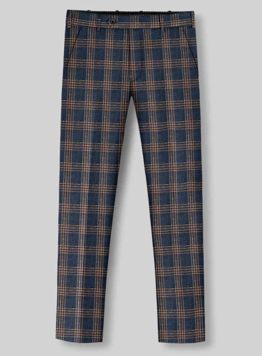 Noble Santiago Blue Wool Silk Linen Suit - Image 5