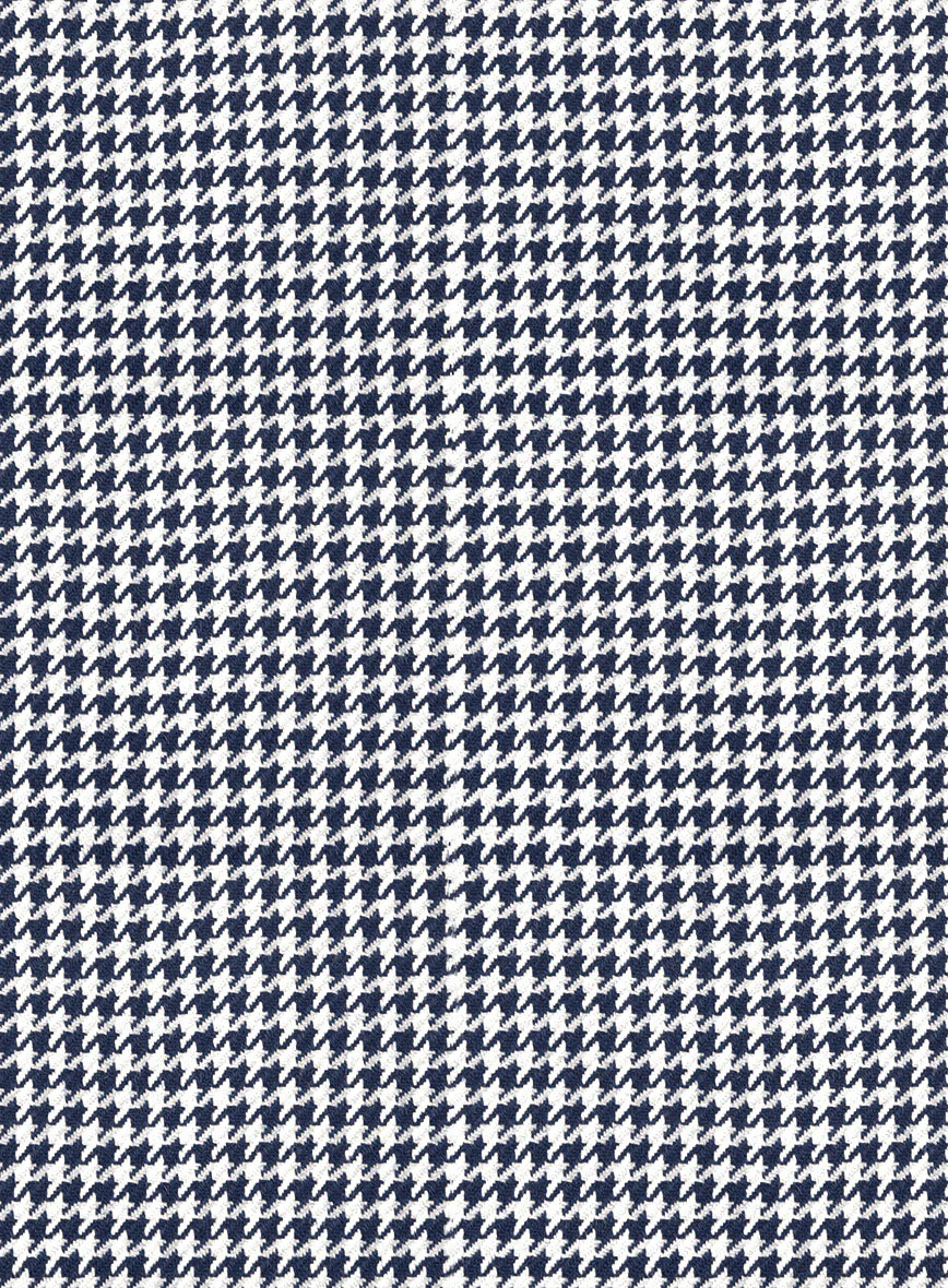 Noble Silk Blue Houndstooth Jacket - Image 3