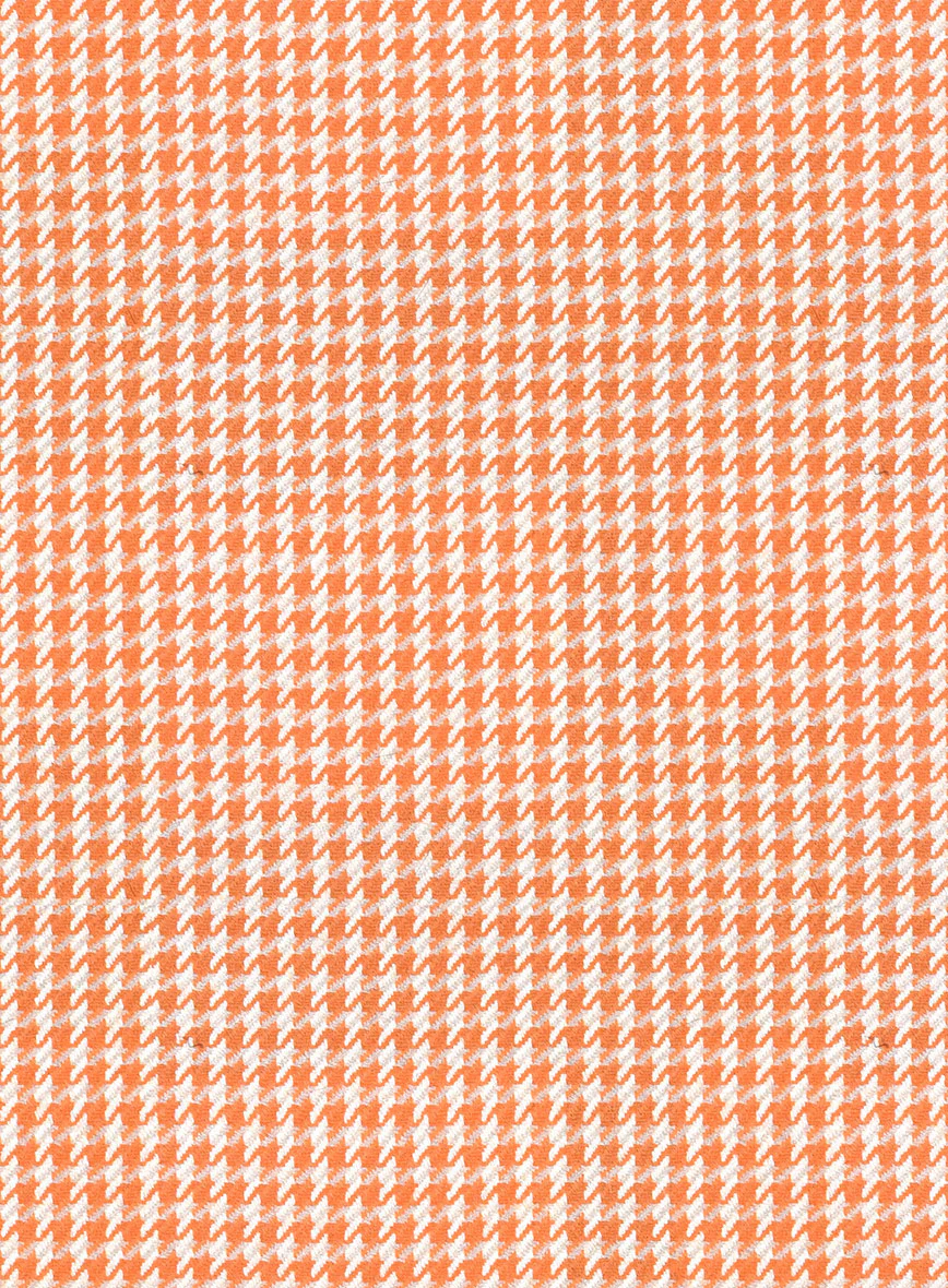Noble Silk Orange Houndstooth Jacket - Image 3