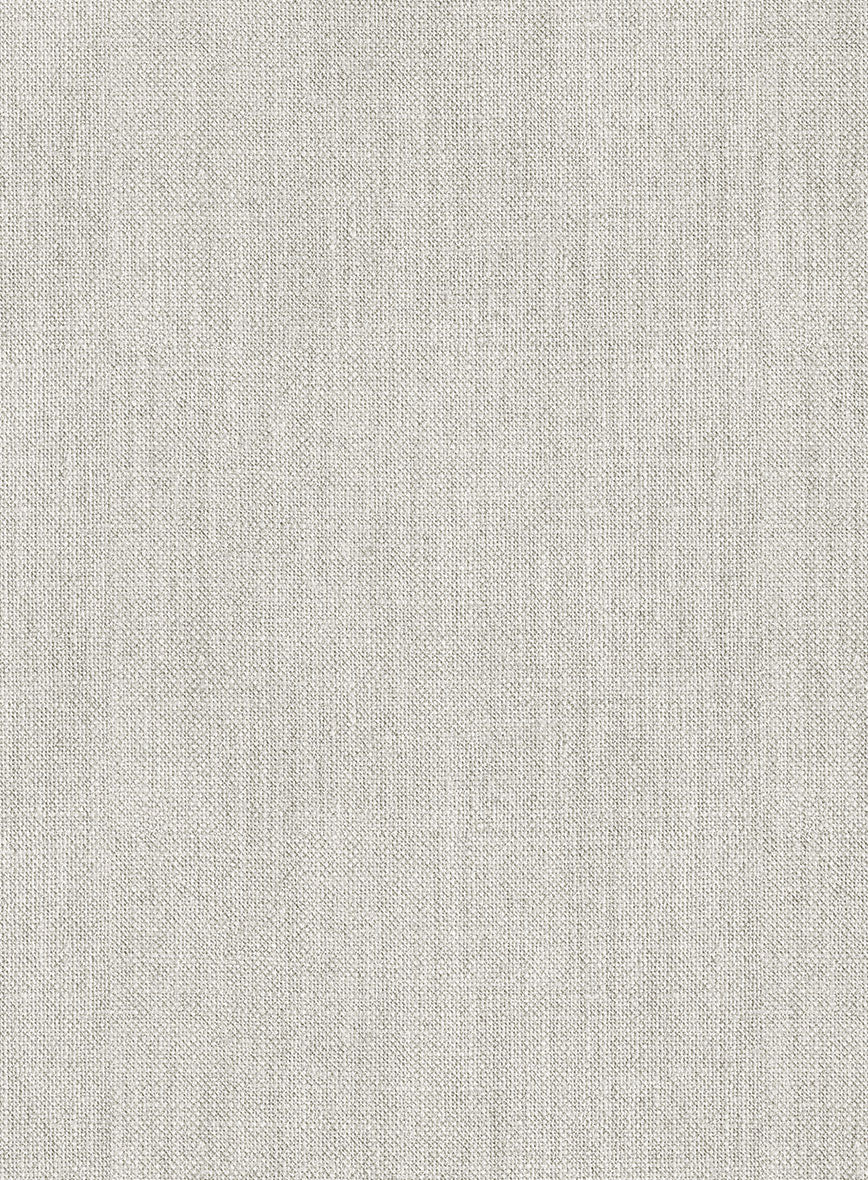 Noble Stone Beige Wool Silk Linen Jacket - Image 3
