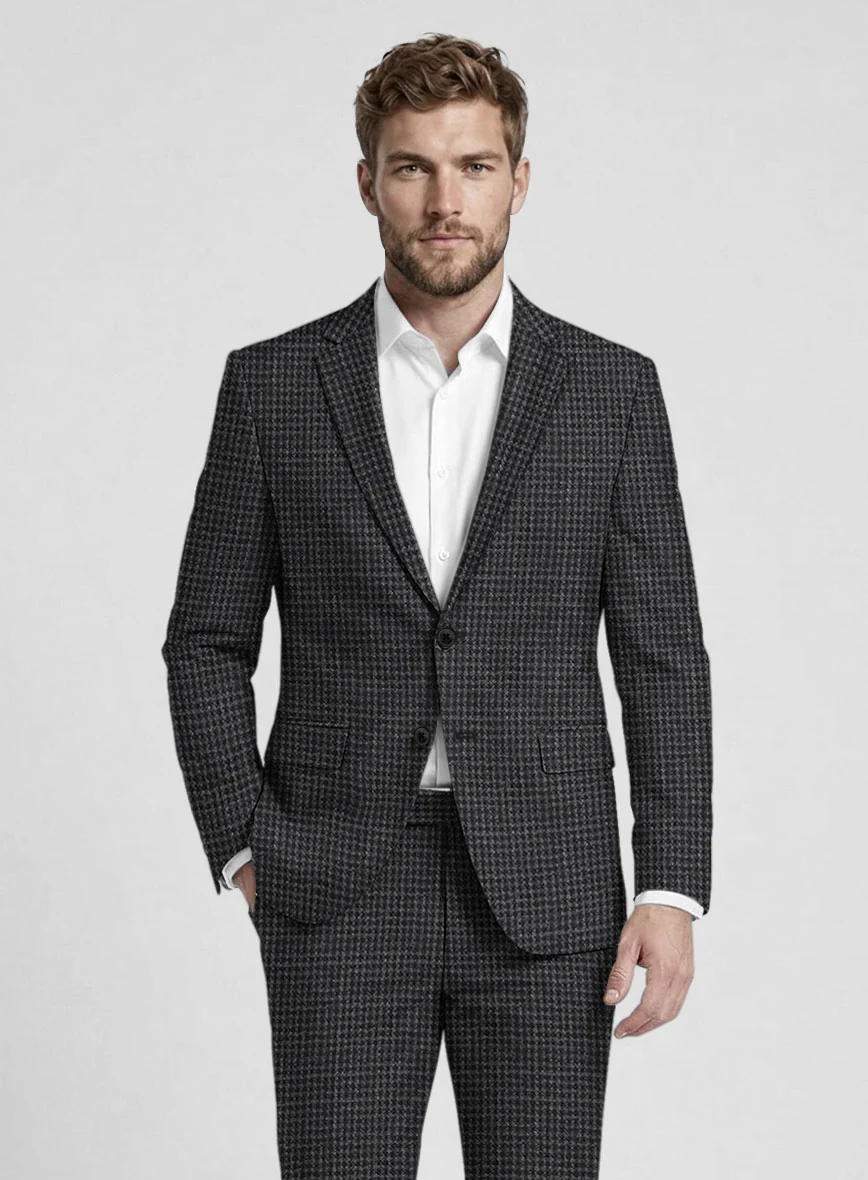 Noble Valentina Blue Wool Silk Linen Suit - Image 4