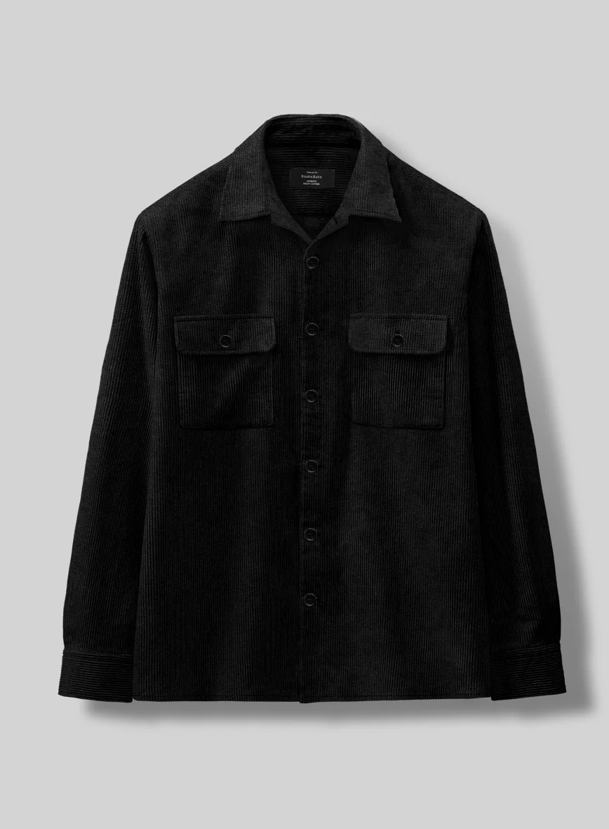 Nomad Black Corduroy Shirt - Image 2