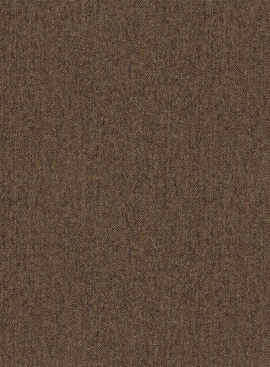 Nomad Rust Herringbone Tweed Shirt - Image 2