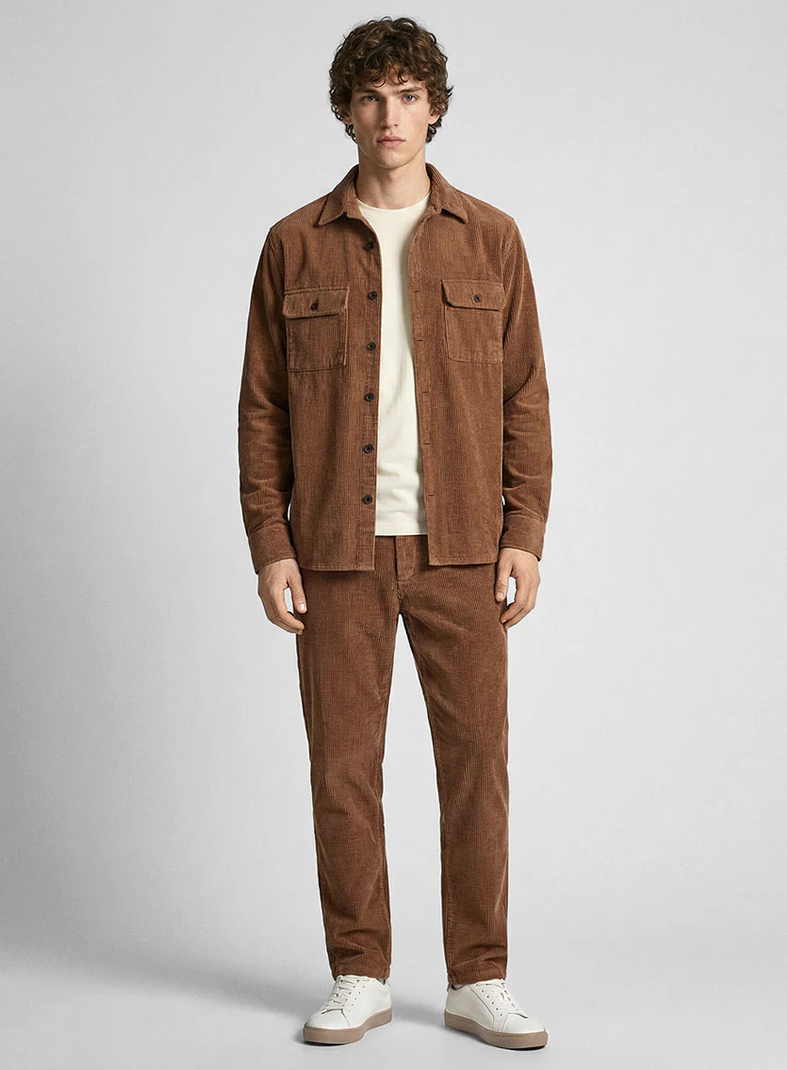 Nomad Spring Brown Corduroy Shirt - Image 3