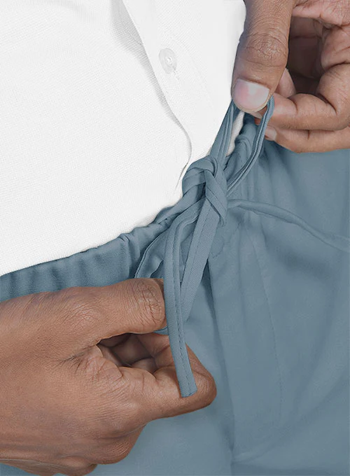 Easy Pants Nord Blue Cotton Canvas - Image 7