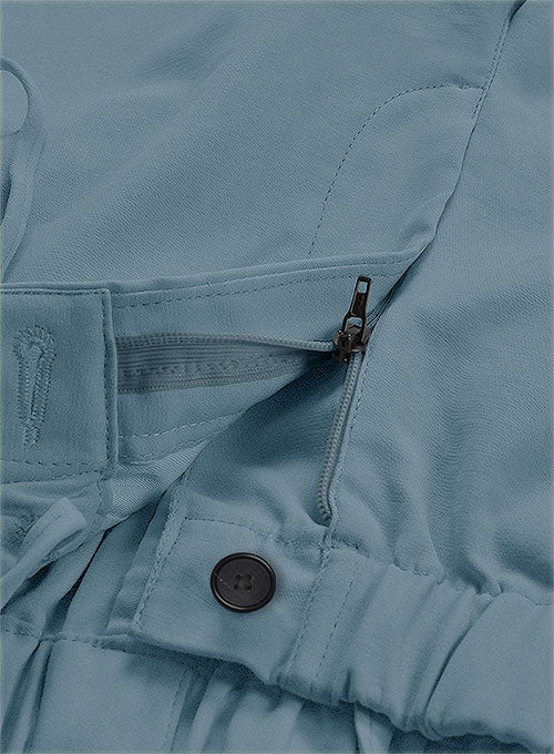 Easy Pants Nord Blue Cotton Canvas - Image 8