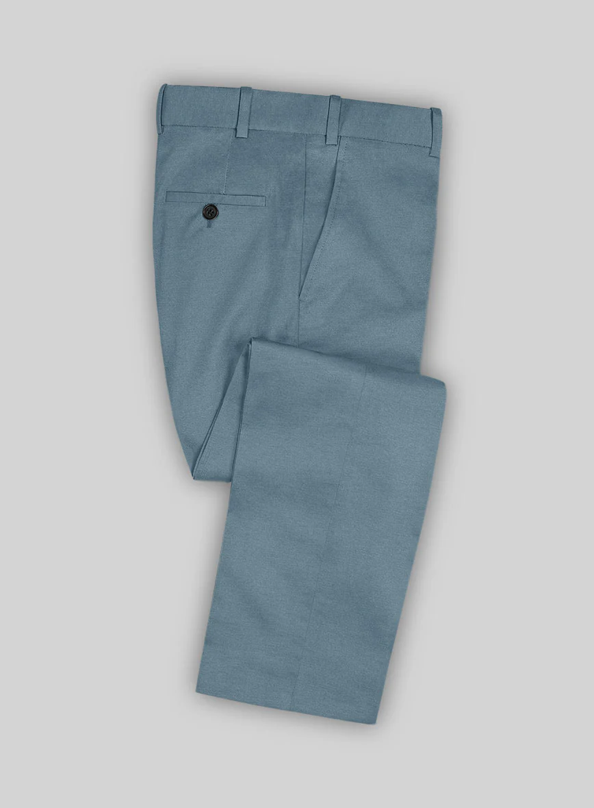 Nord Blue Feather Cotton Canvas Stretch Suit - Image 5