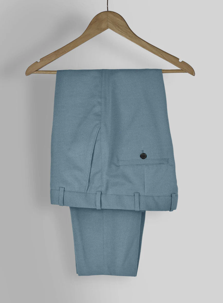 Nord Blue Feather Cotton Canvas Stretch Suit - Image 6