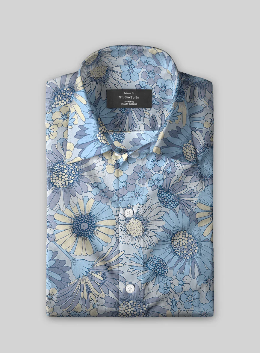 Nordic Bloom Cotton Shirt - Image 2