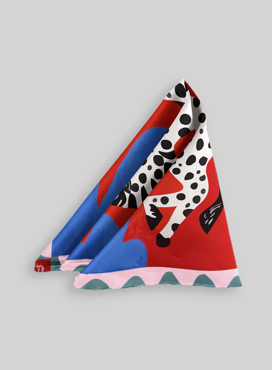 Novara Silk Pocket Square - Image 2