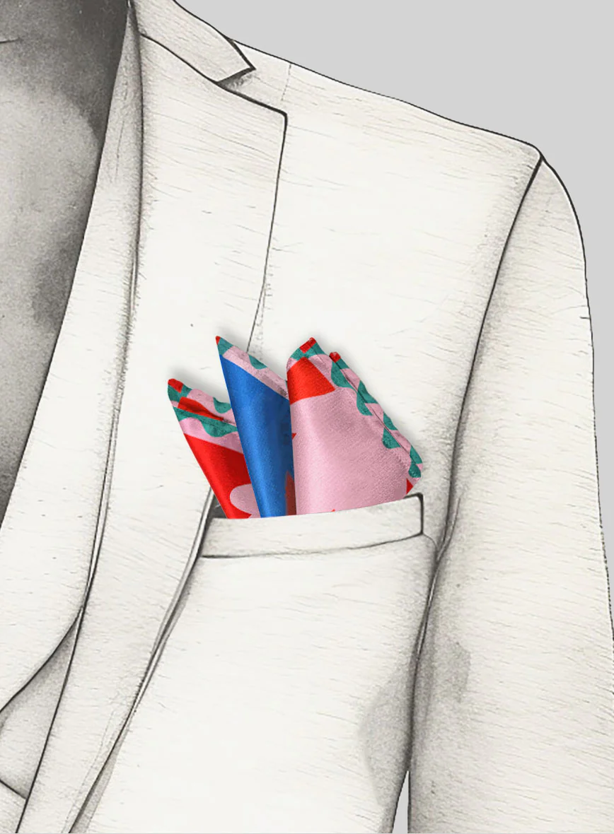 Novara Silk Pocket Square - Image 4