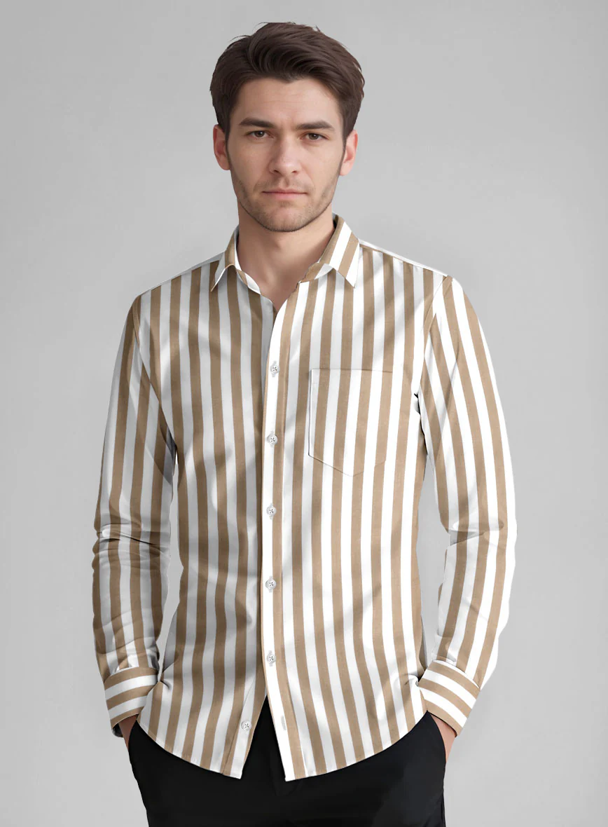 Oatstripe Organic Cotton Shirt - Image 2