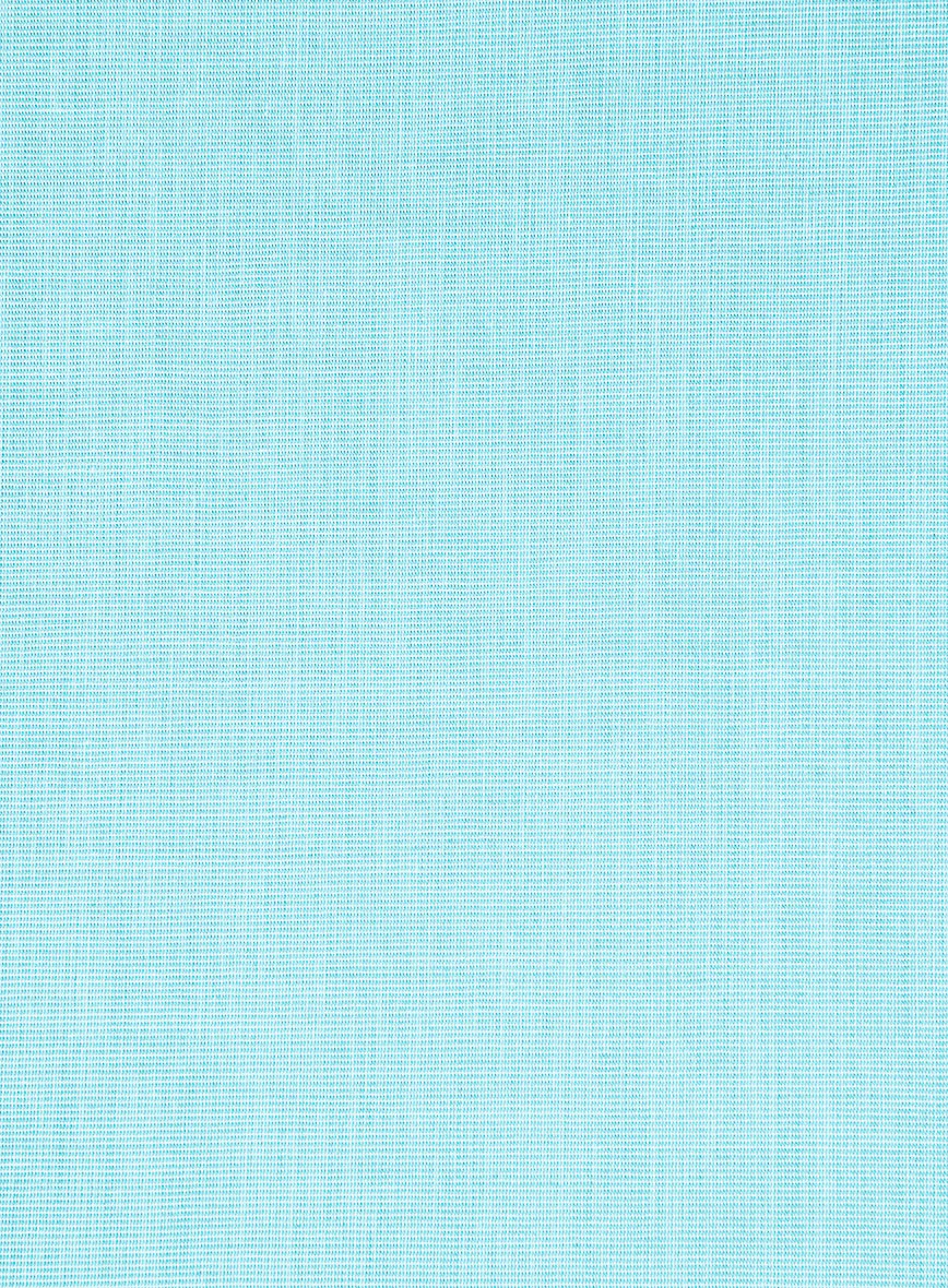 Ocean Blue Cotton Shirt - Image 4