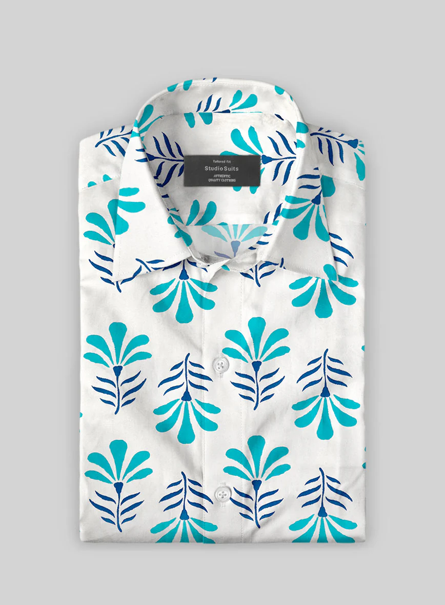 Oceanette Petal Cotton Lycra Shirt - Image 2