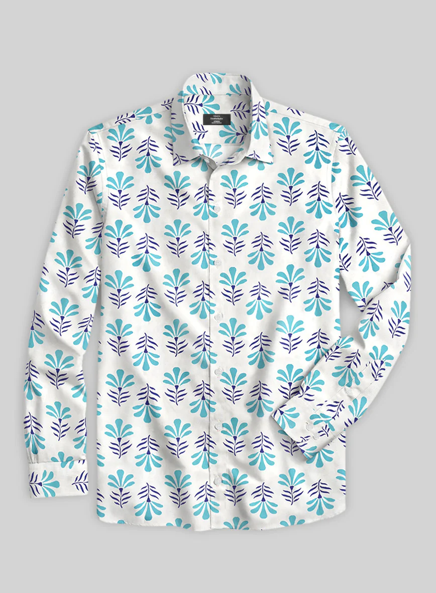 Oceanette Petal Cotton Lycra Shirt - Image 3