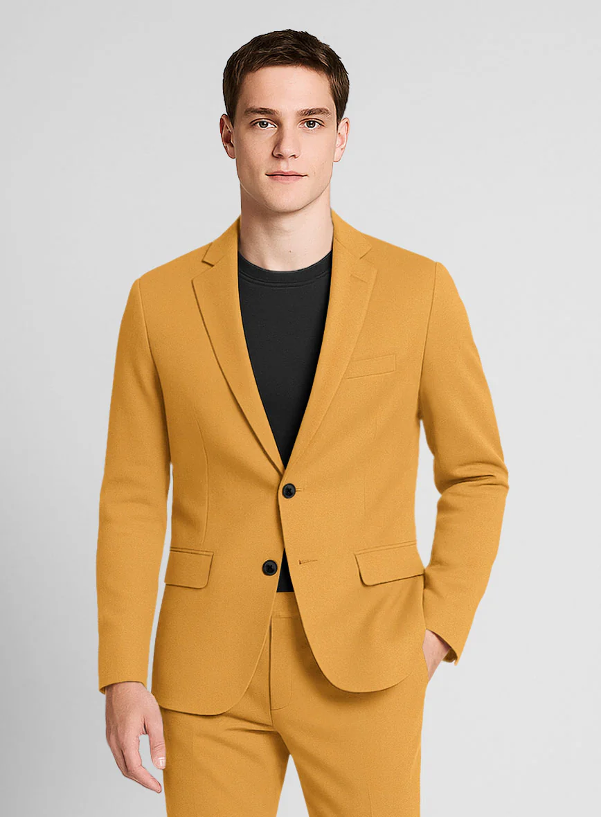 Ochre Napoli Stretch Light Weight Cotton Jacket - Image 2
