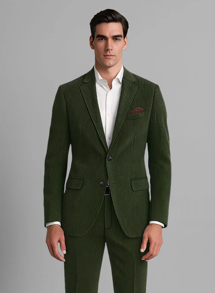 Olive Green Corduroy Jacket - Image 2