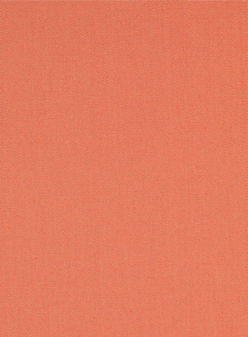 Orange Stretch Twill Shirt - Image 3