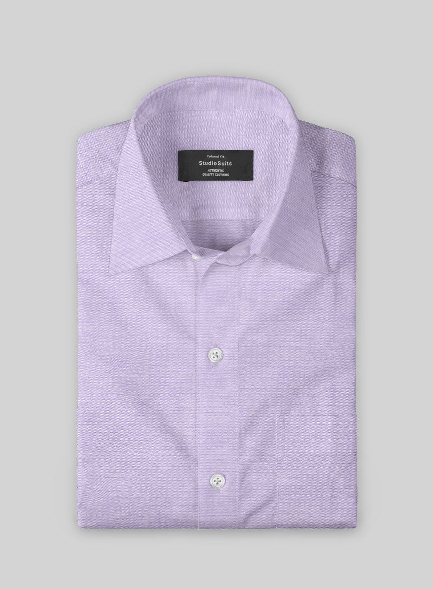 Orchid Mist Dobby Cotton Shirt - Image 2