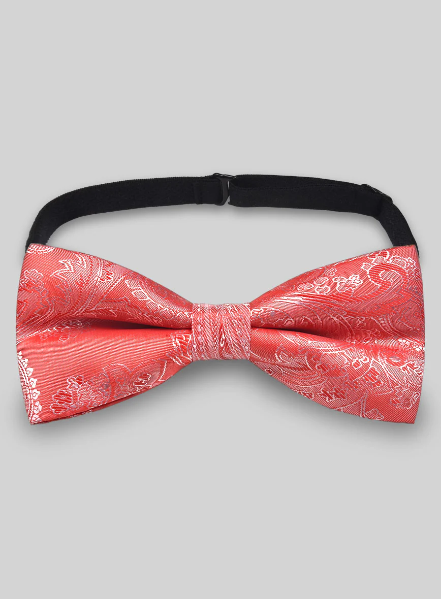 Paisley Bow - Coral Pink - Image 2
