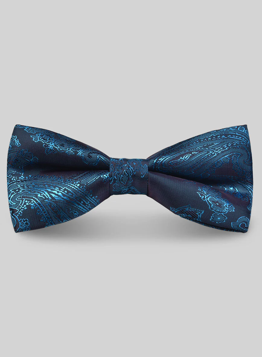 Paisley Bow - Royal Cyan