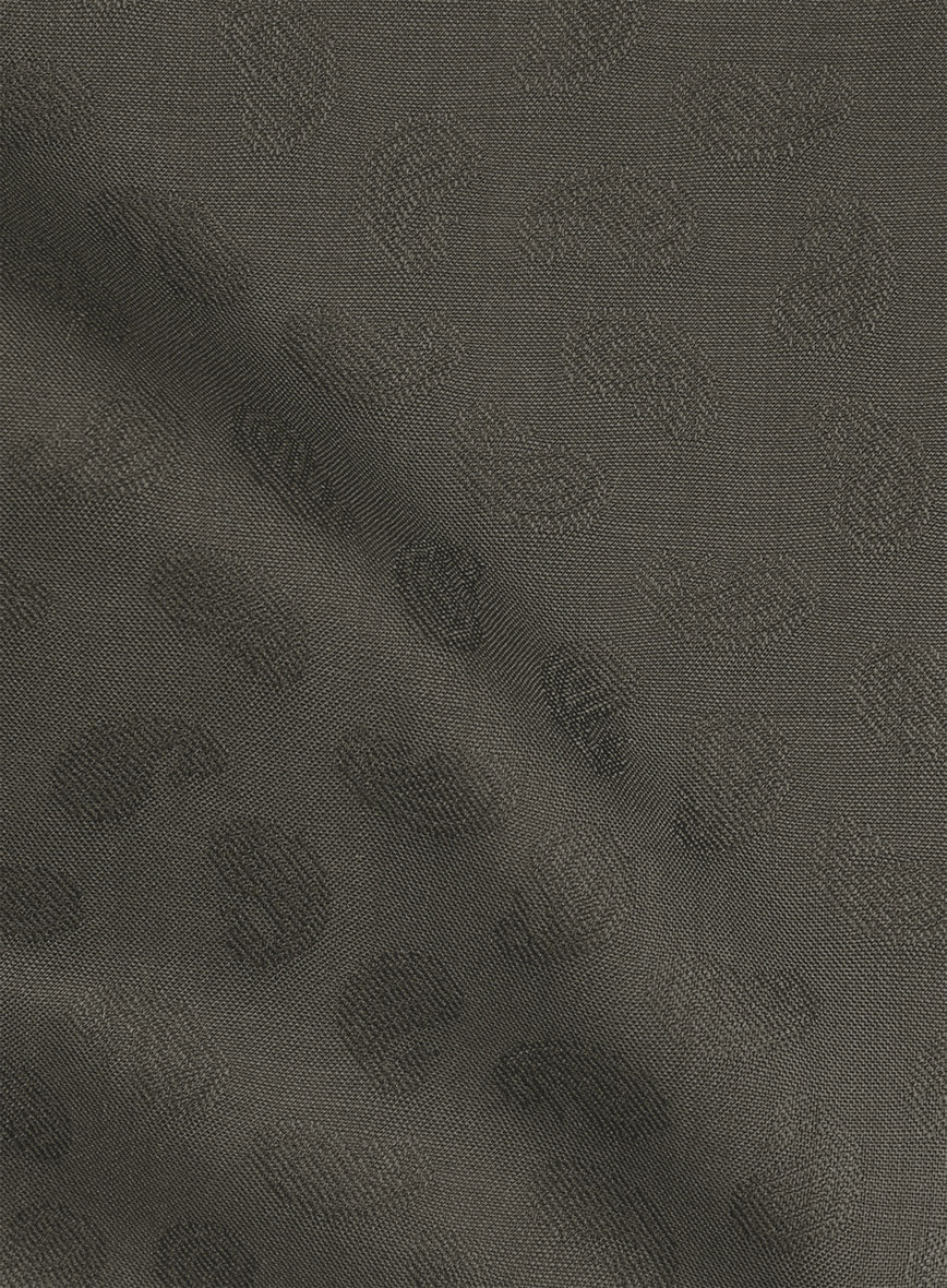 Paisley Brown Wool Shirt - Image 2