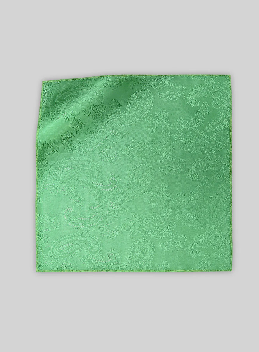 Paisley Pocket Square - Cuban Green - Image 3