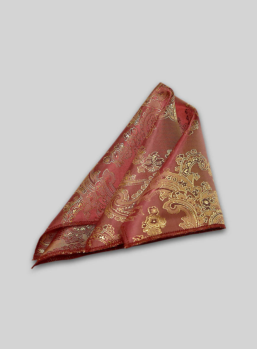 Paisley Pocket Square - Lux Gold - Image 2