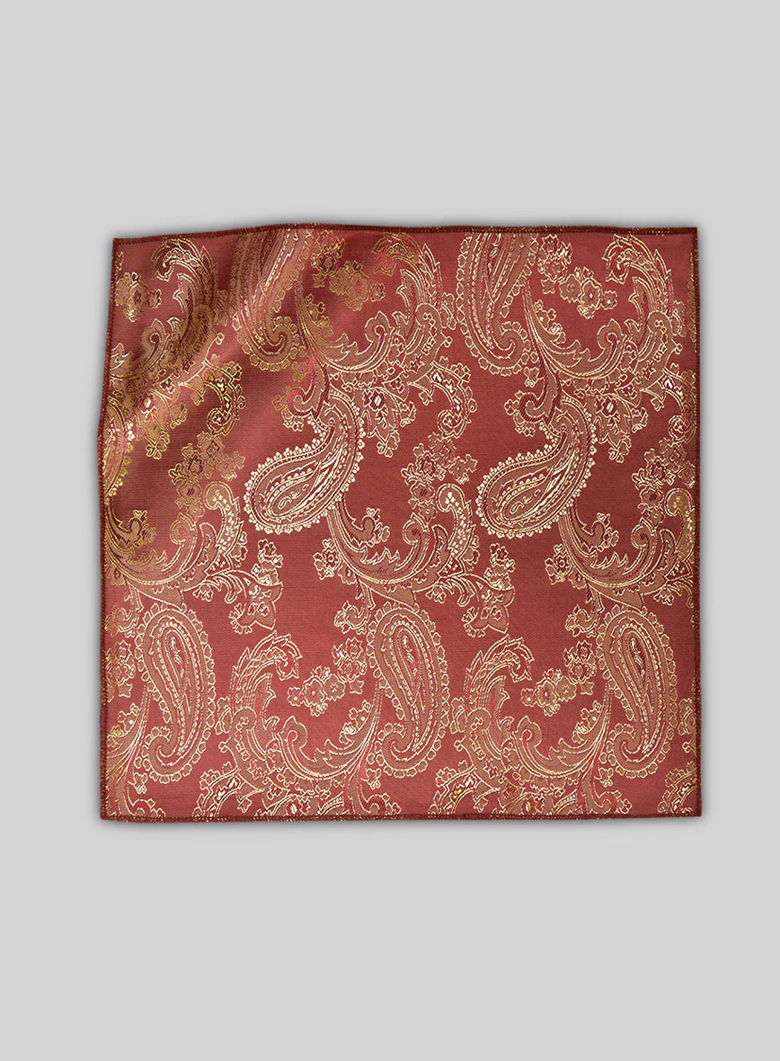 Paisley Pocket Square - Lux Gold - Image 3