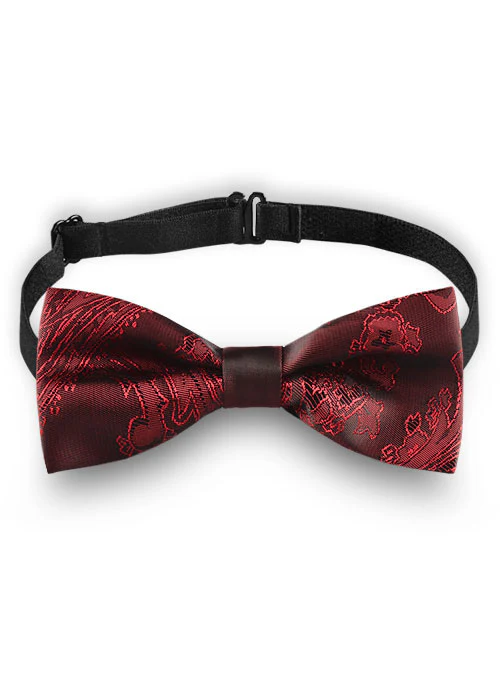 Paisley Bow - Red - Image 2