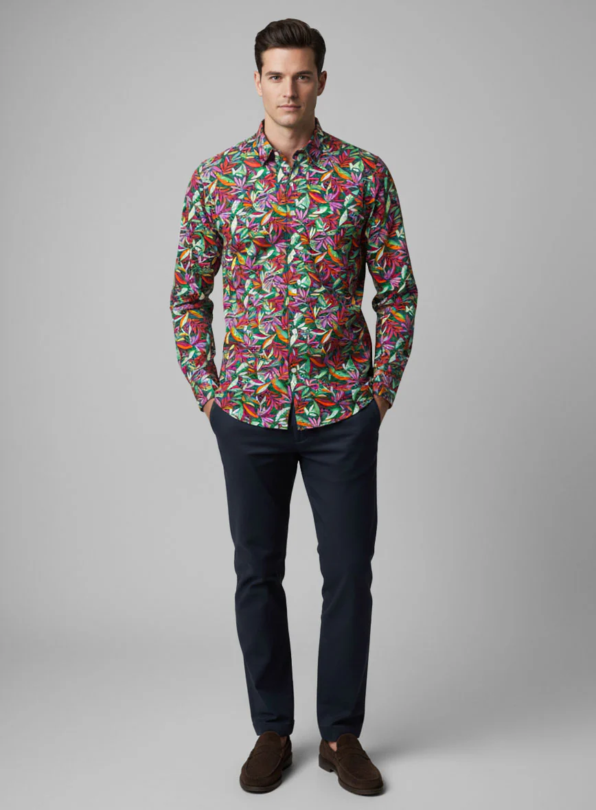Palm Riot Cotton Seersucker Shirt - Image 3