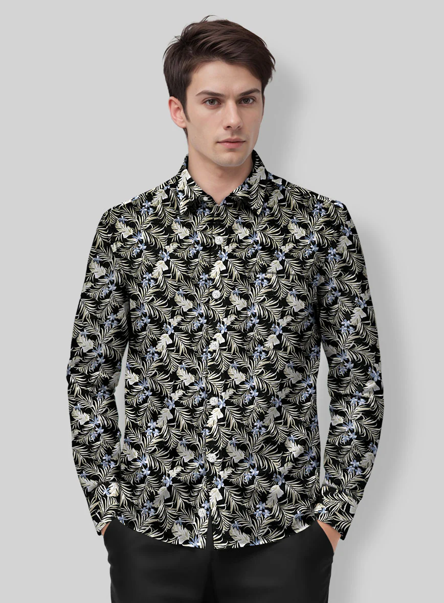 Palm Veil Cotton Shirt - Image 2