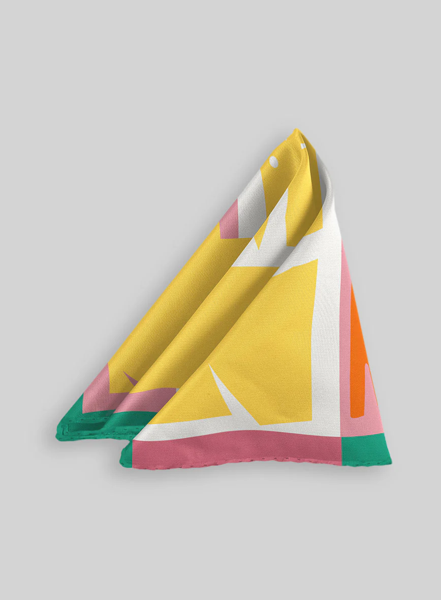 Pantheon Silk Pocket Square - Image 2
