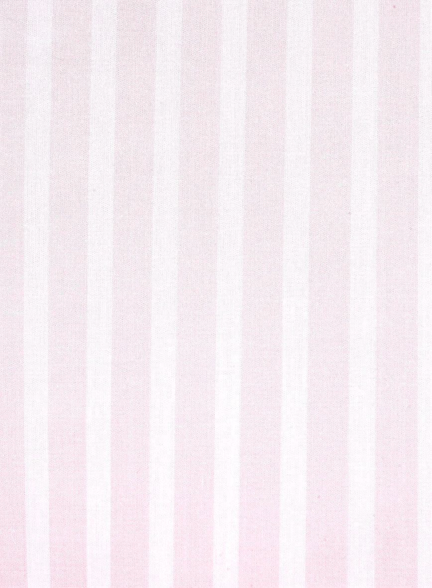 Pastel Pink Cotton Lycra Shirt - Image 4