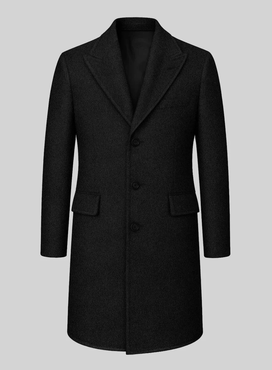 Peaky Blinders Black Wool Overcoat - Image 2