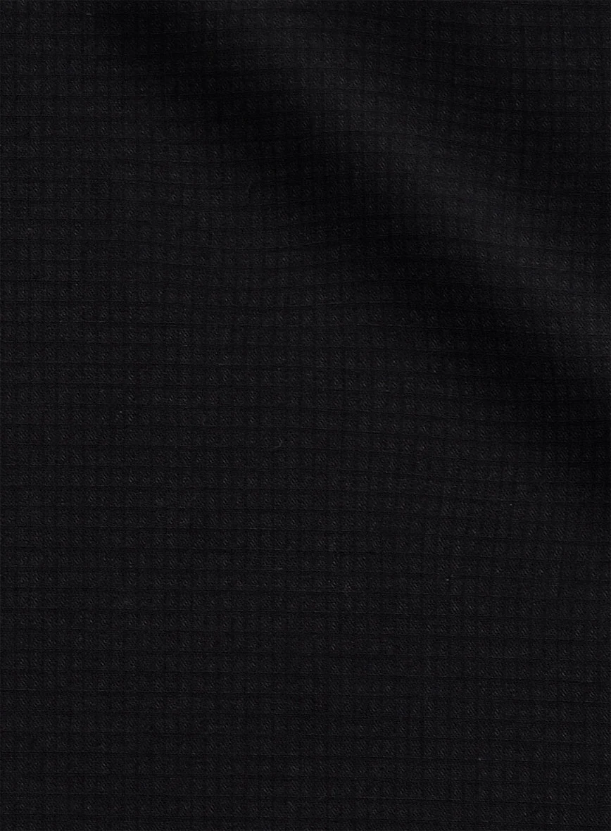 Phantom Black Cotton Lycra Shirt - Image 5